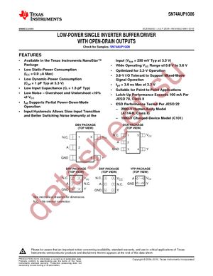 SN74AUP1G06DBVTE4 datasheet  